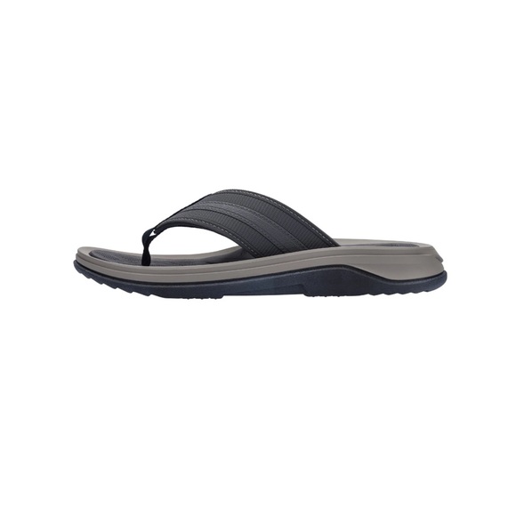 George Premium Comfort Casual Thong Sandals in Gray and Navy - Picture 5 of 6